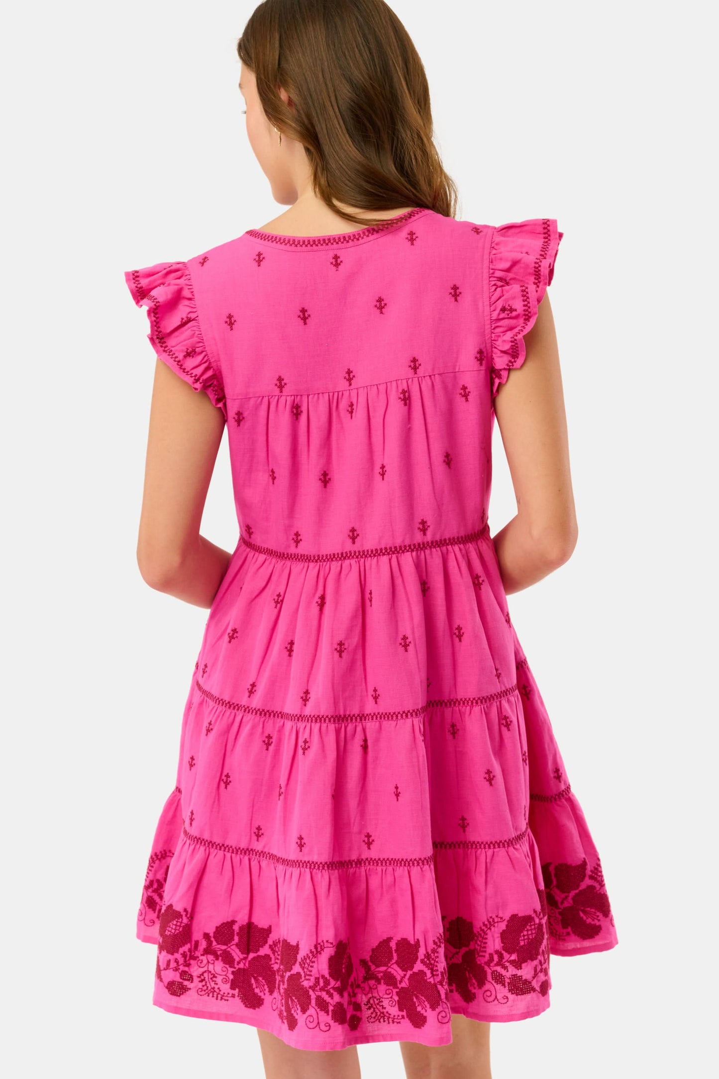 Roller Rabbit Berry Cross Stitch Vine Pippa Dress