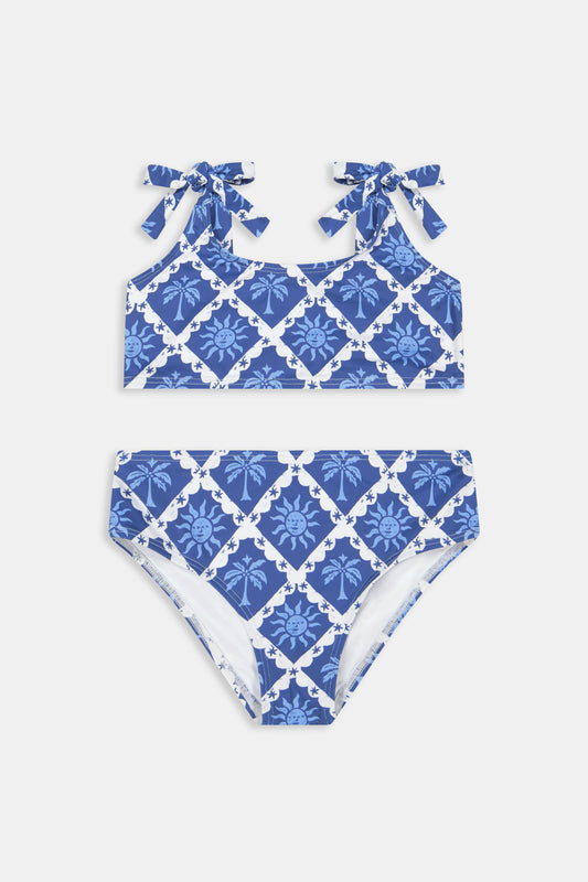 Roller Rabbit Navy Kids Sunny Days Cora Bikini