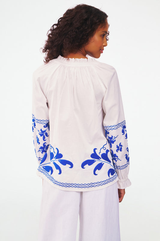 Freesia Embroidery Jay Top