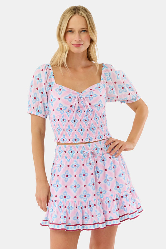 Roller Rabbit Pink Lerato Peyton Skirt