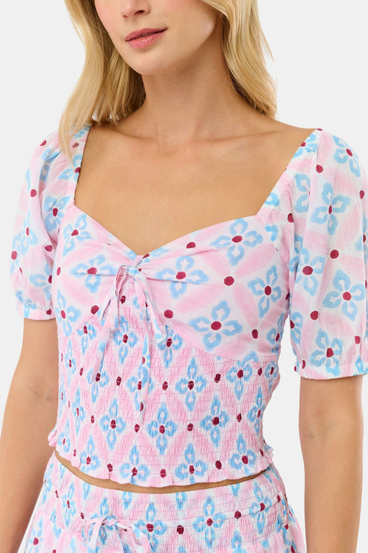 Roller Rabbit Pink Lerato Dovie Top