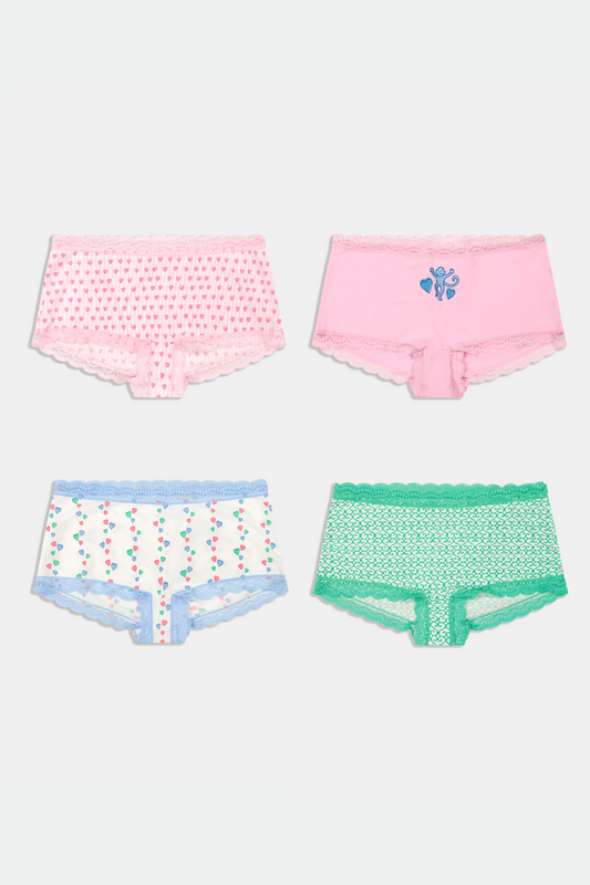 Icons Boyshort 4 Pack