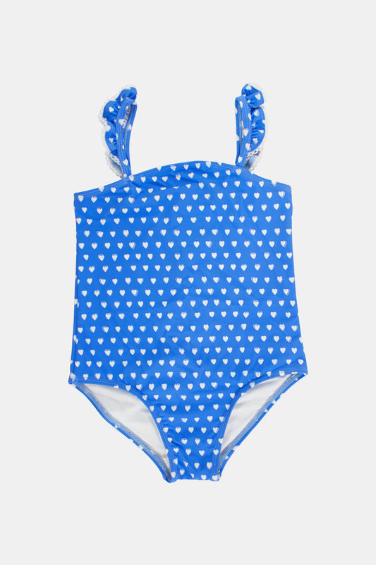 Roller Rabbit Little Kids Cobalt Hearts Ottie One Piece