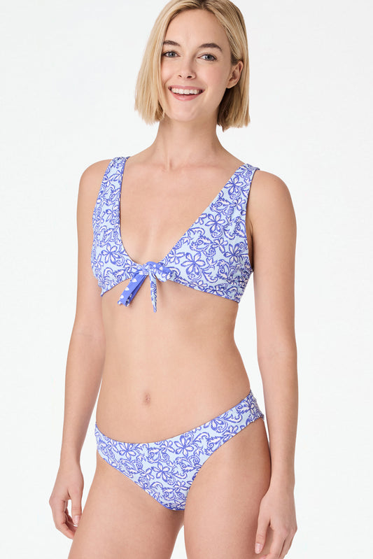 Khailani Ikat/Hearts Adella Reversible Bikini Top