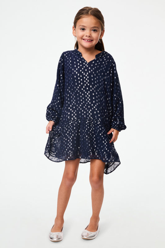 Kids Lurex Dot Nyala Dress