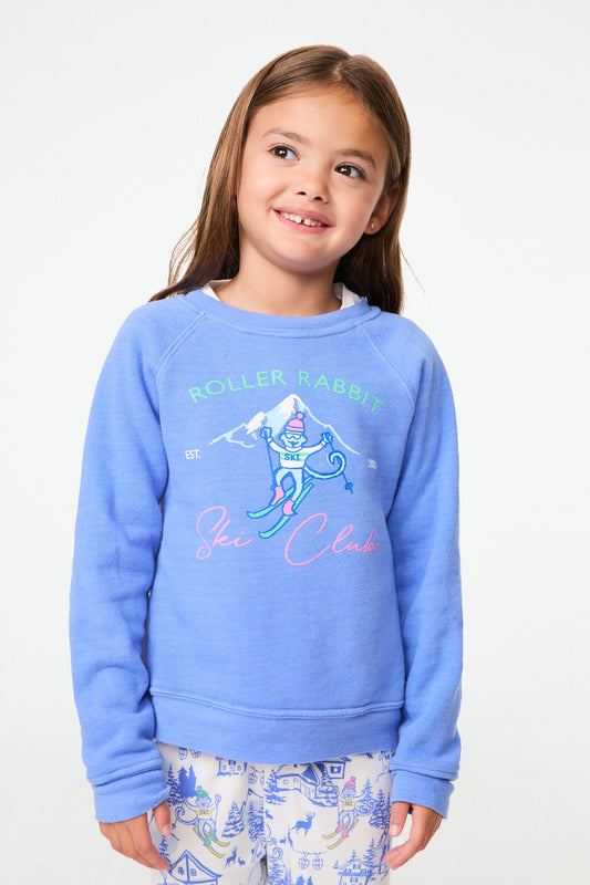 Kids Roller Rabbit Ski Club Crewneck
