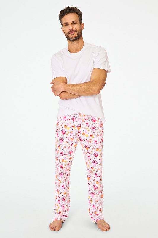 Roller Rabbit Men's Orange Fall-A-Palooza Troy Pajamas