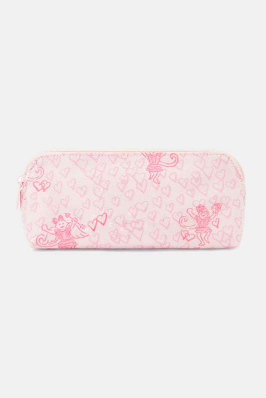 Roller Rabbit Pink Cupids Kiss Makeup Bag