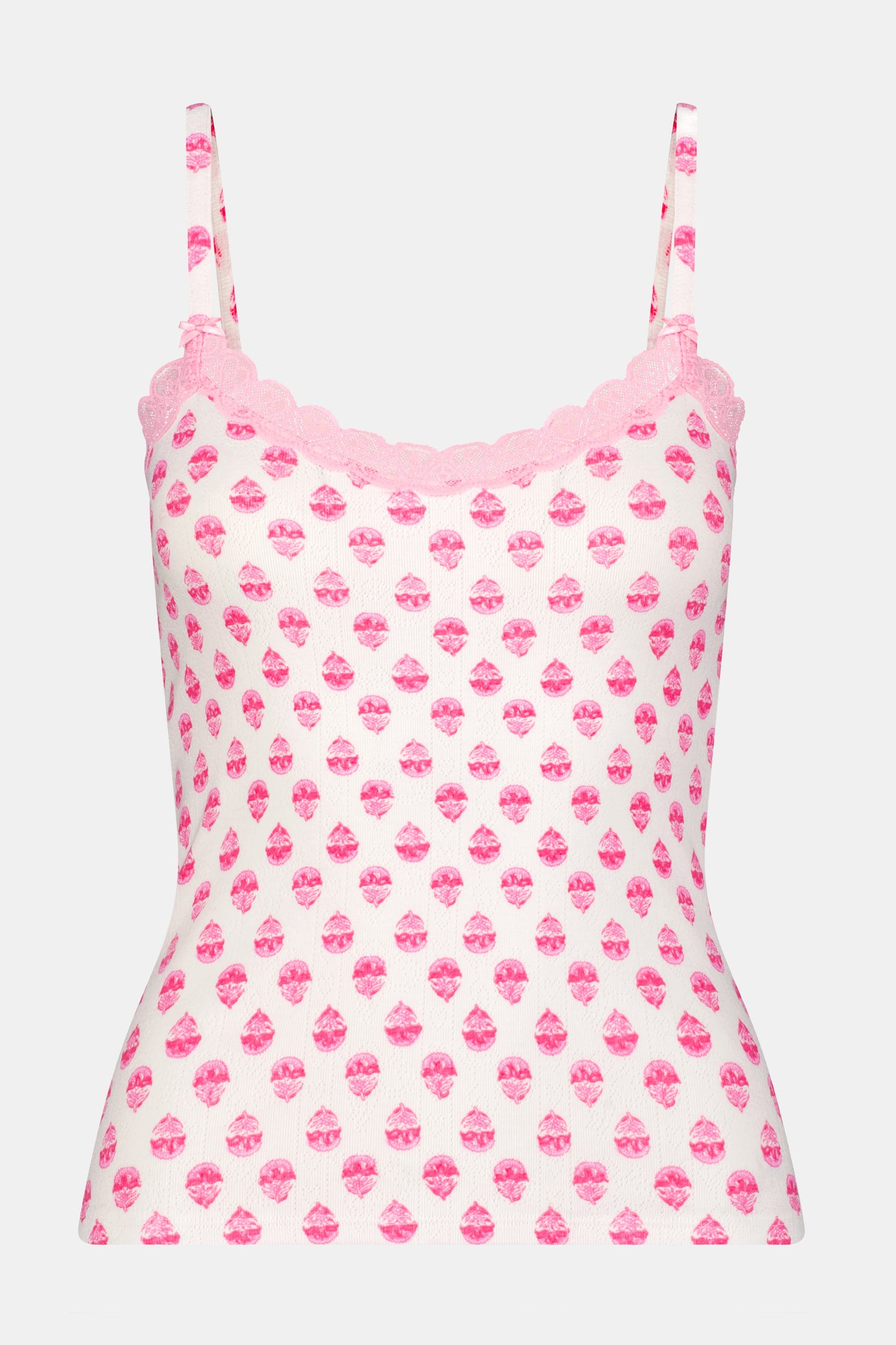 Ditsy Daisy Pointelle Carmine Cami
