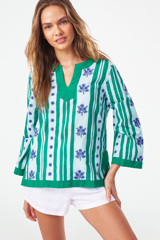 Rosebud Stripe Julia Top