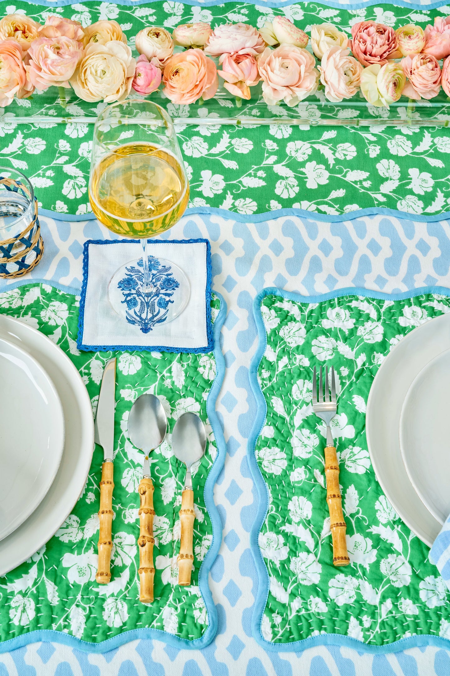 Roller Rabbit Cardoon Vine Placemat Set