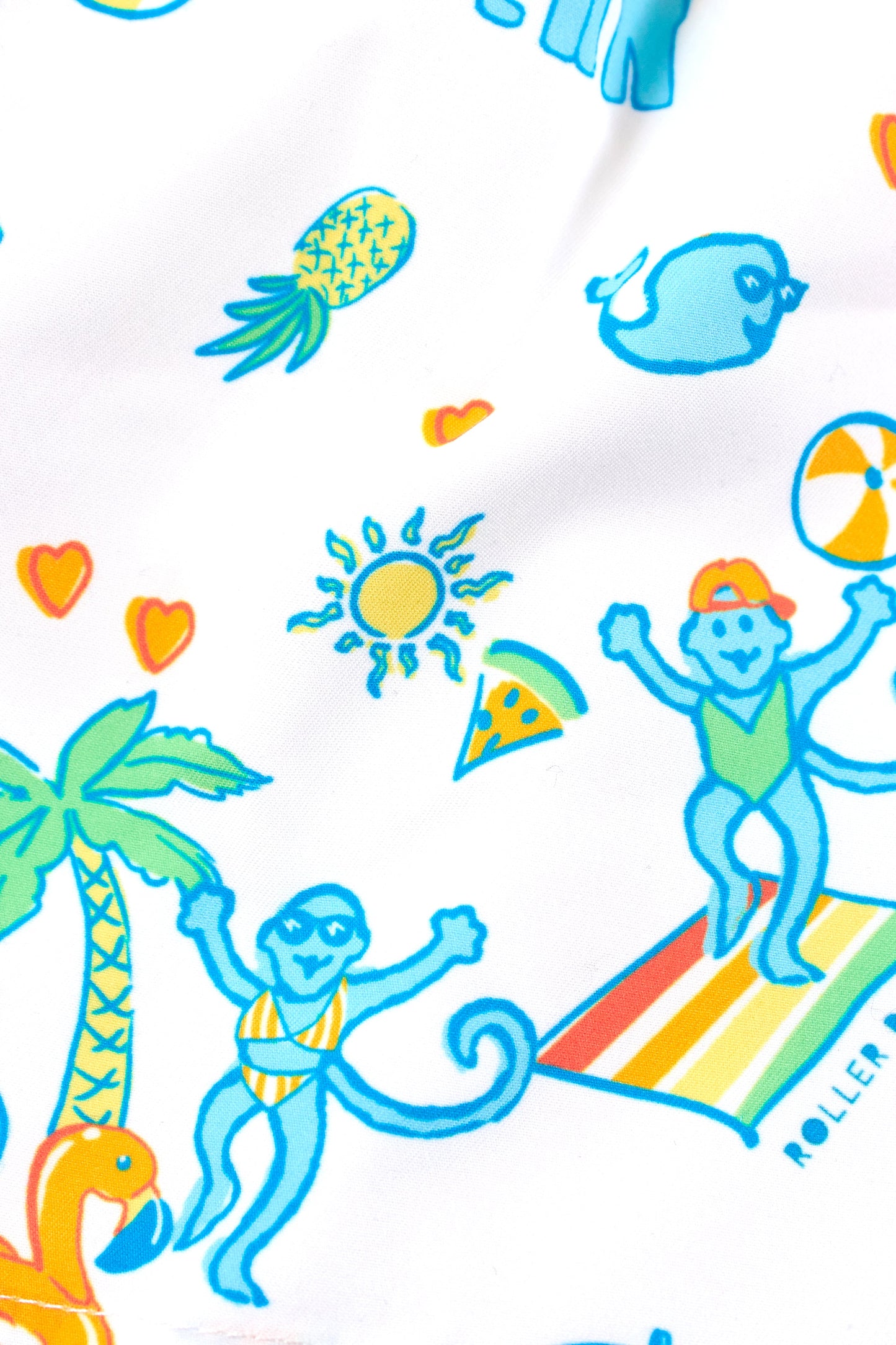 Kids Monkey/Pool Party Cora Reversible Bikini