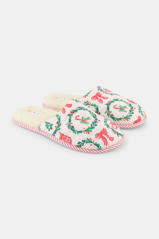 Tis The Season Quilted Slipper