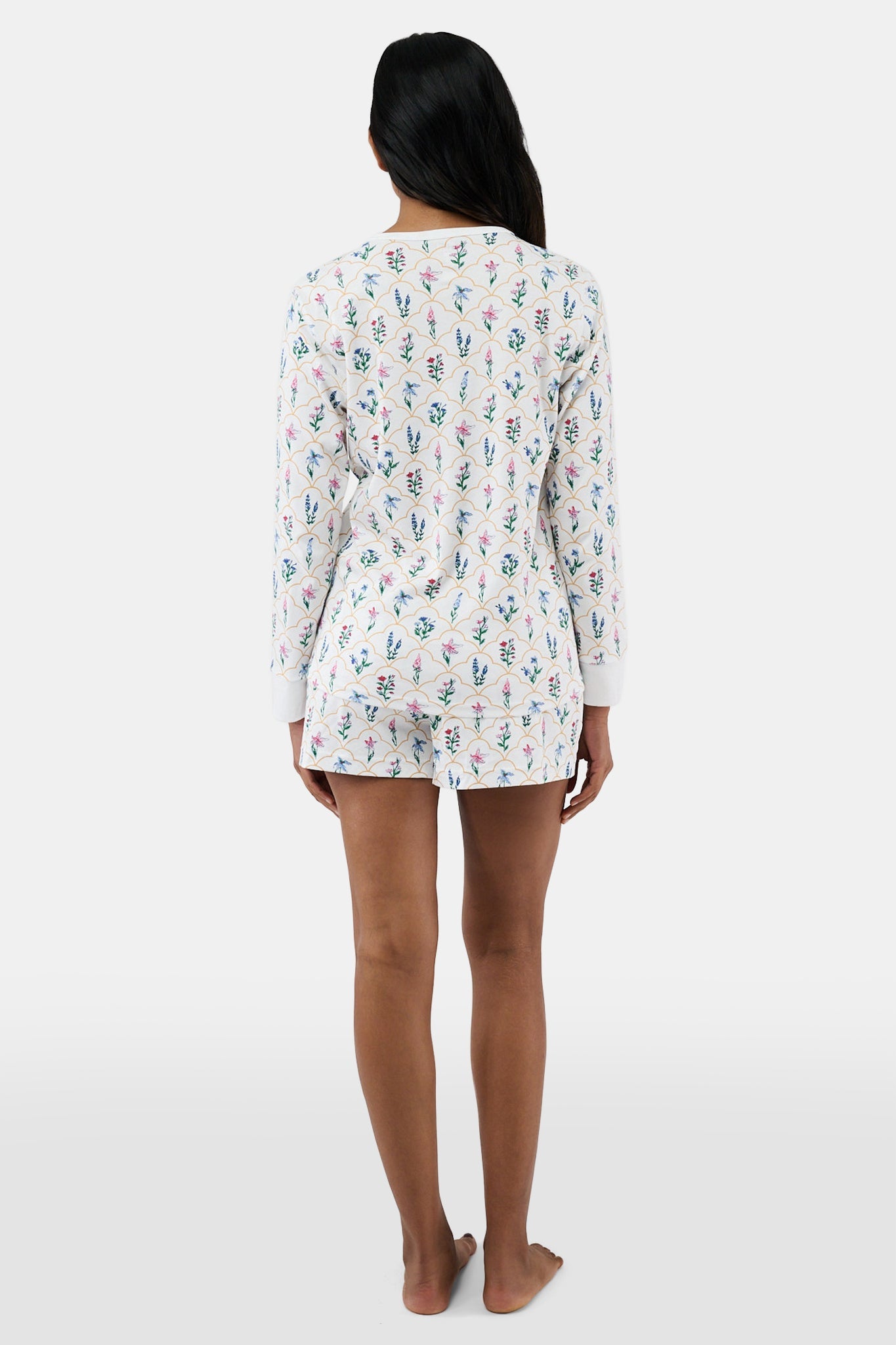ROLLER RABBIT WHITE WILDFLOWER JEMINA HUNTER PAJAMAS