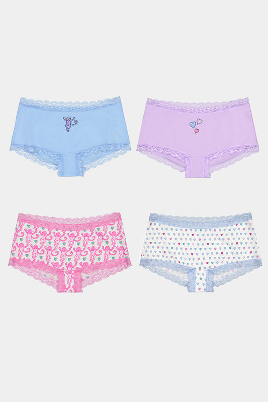 Icon Boyshort 4 Pack