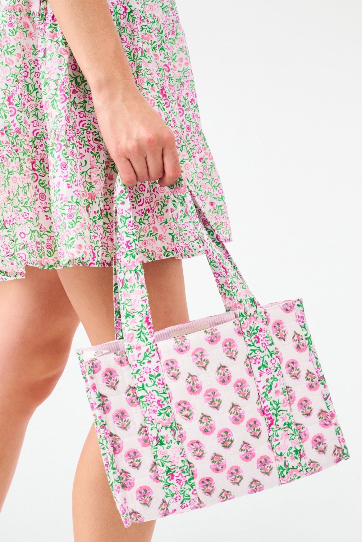 Roller Rabbit Daisy Paisley Mini Quilted Tote