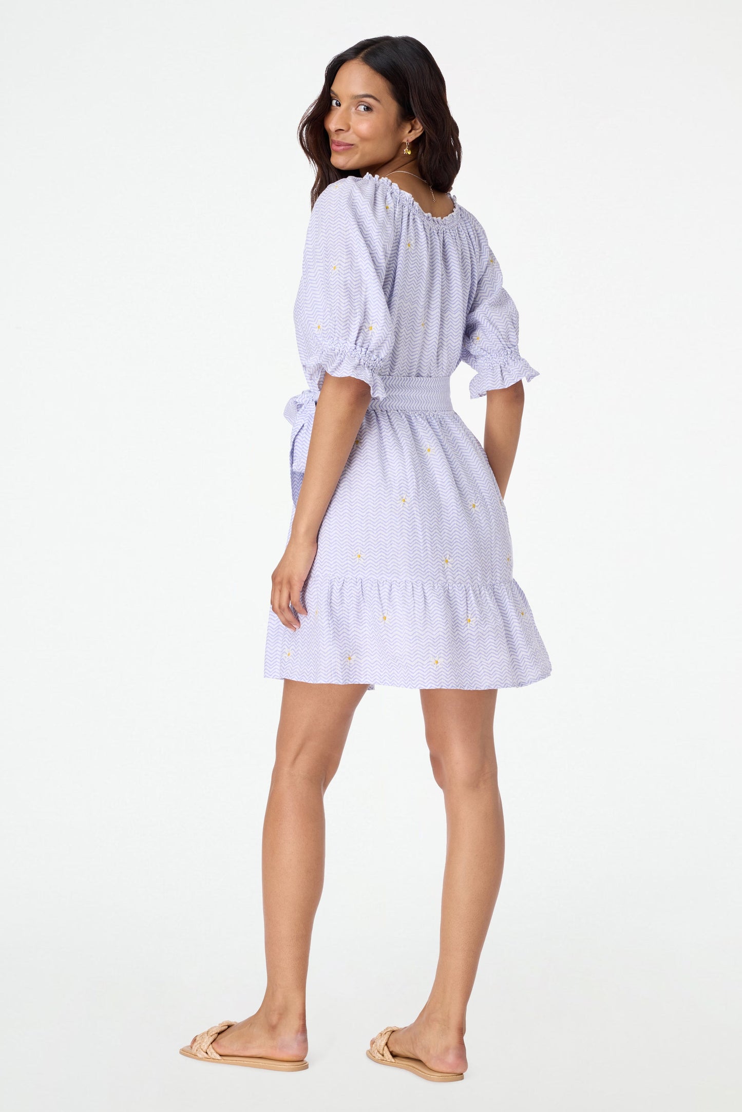 Roller Rabbit Ditsy Daisy Embroidered Miller Dress