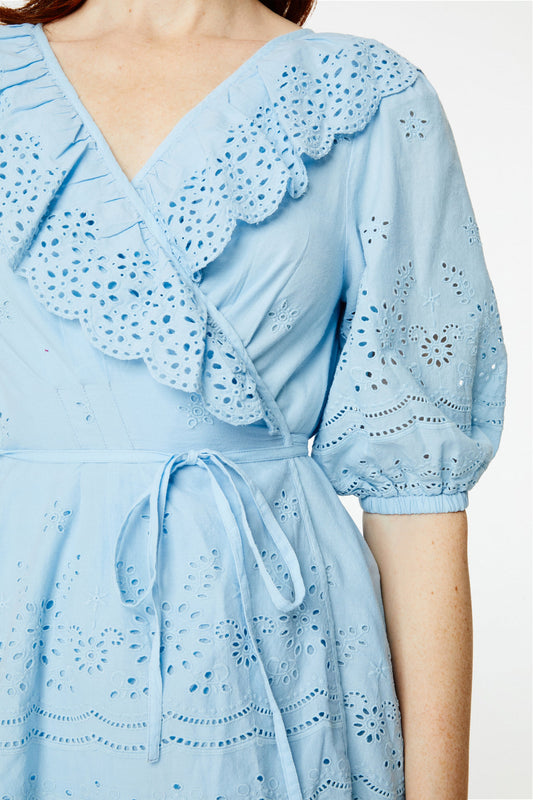 Roller Rabbit Eyelet Brita Top Blue