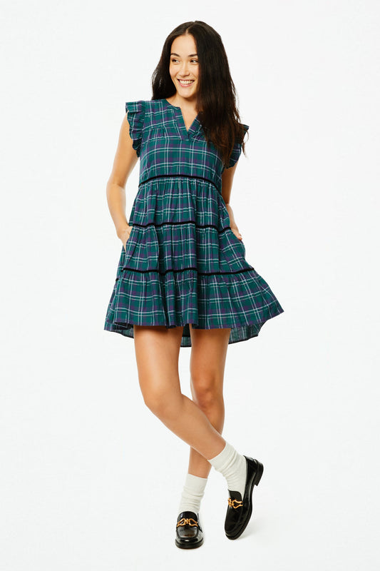 Roller Rabbit Inverness Plaid Pippa Dress