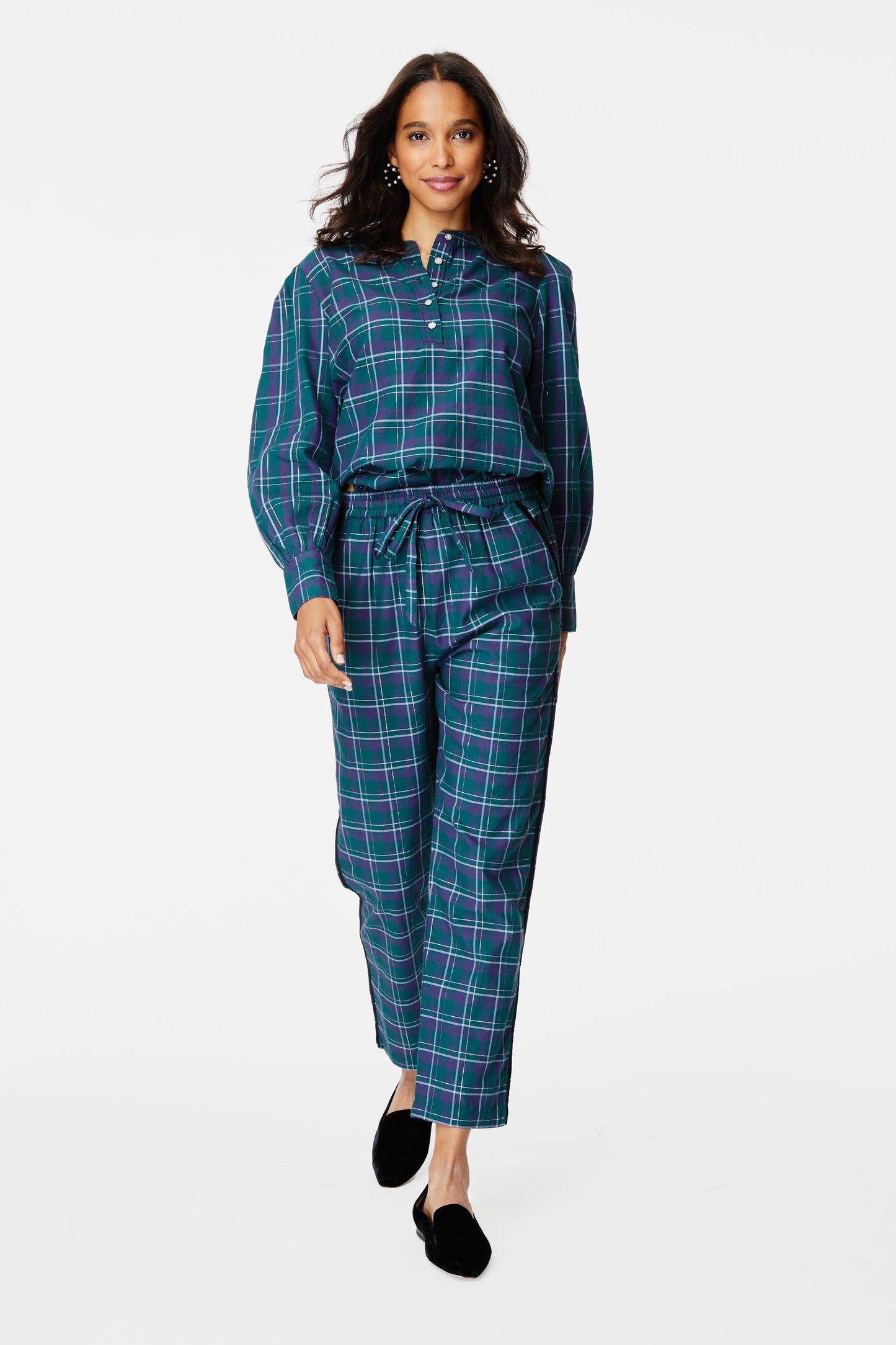 Roller Rabbit Inverness Plaid Sage Pant