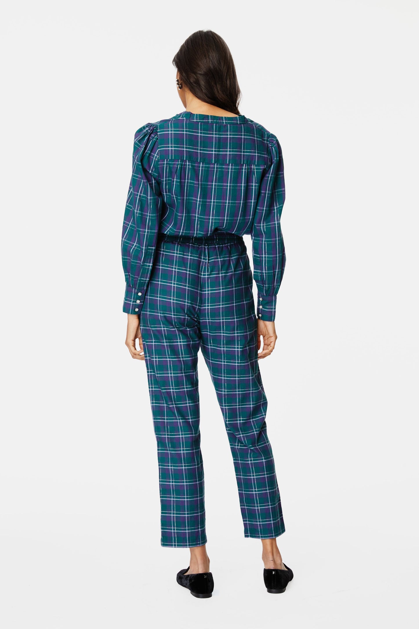 Roller Rabbit Inverness Plaid Sage Pant