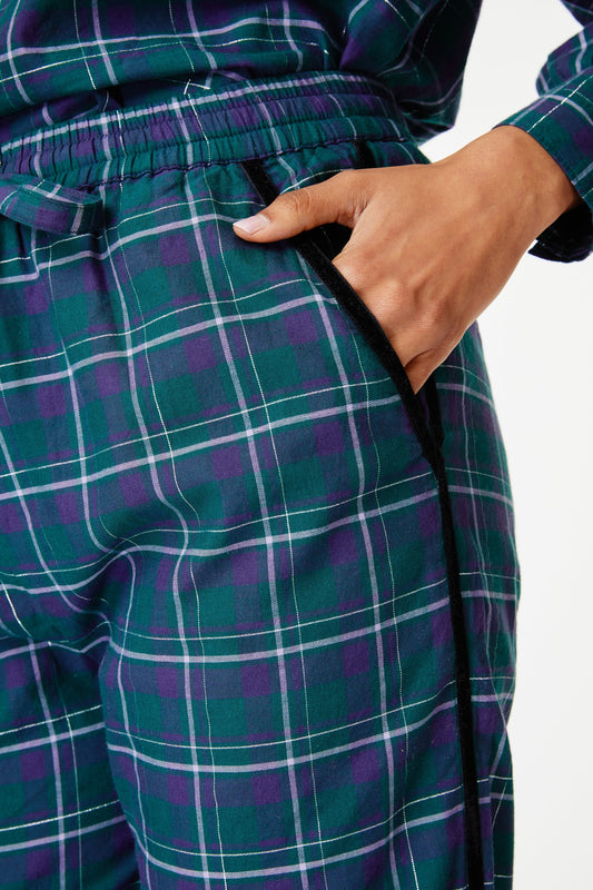 Roller Rabbit Inverness Plaid Sage Pant