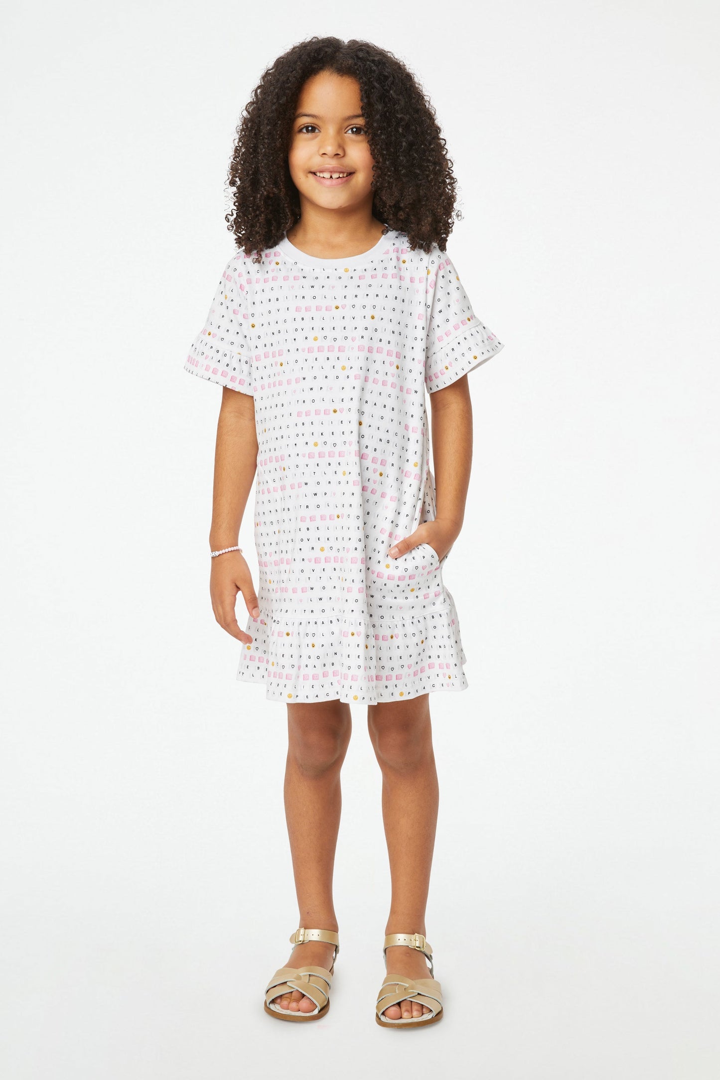Roller Rabbit Pink Kids Love & Letters Esme Dress