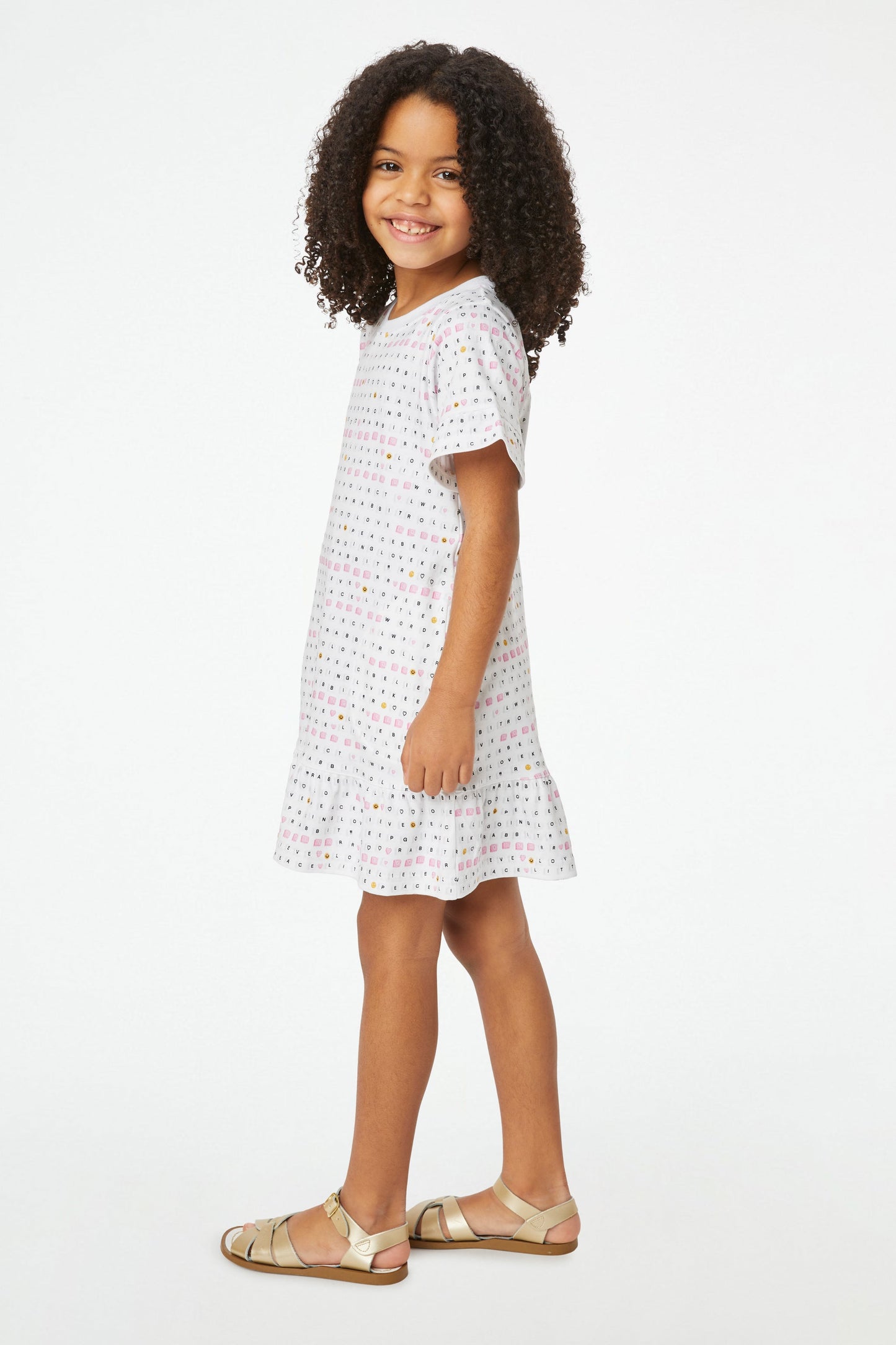 Roller Rabbit Pink Kids Love & Letters Esme Dress
