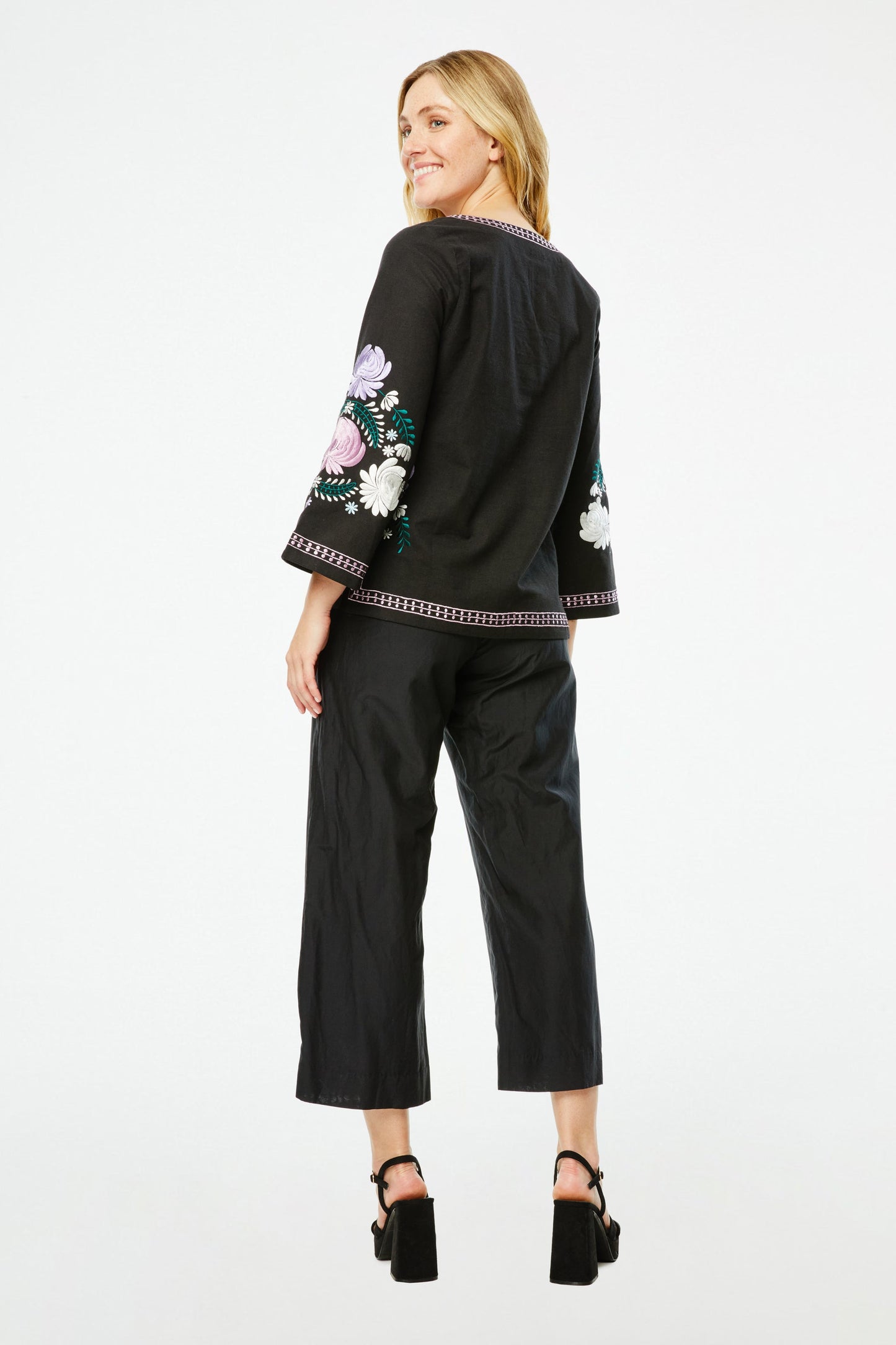 Roller Rabbit Lucena Embroidered Julia Top