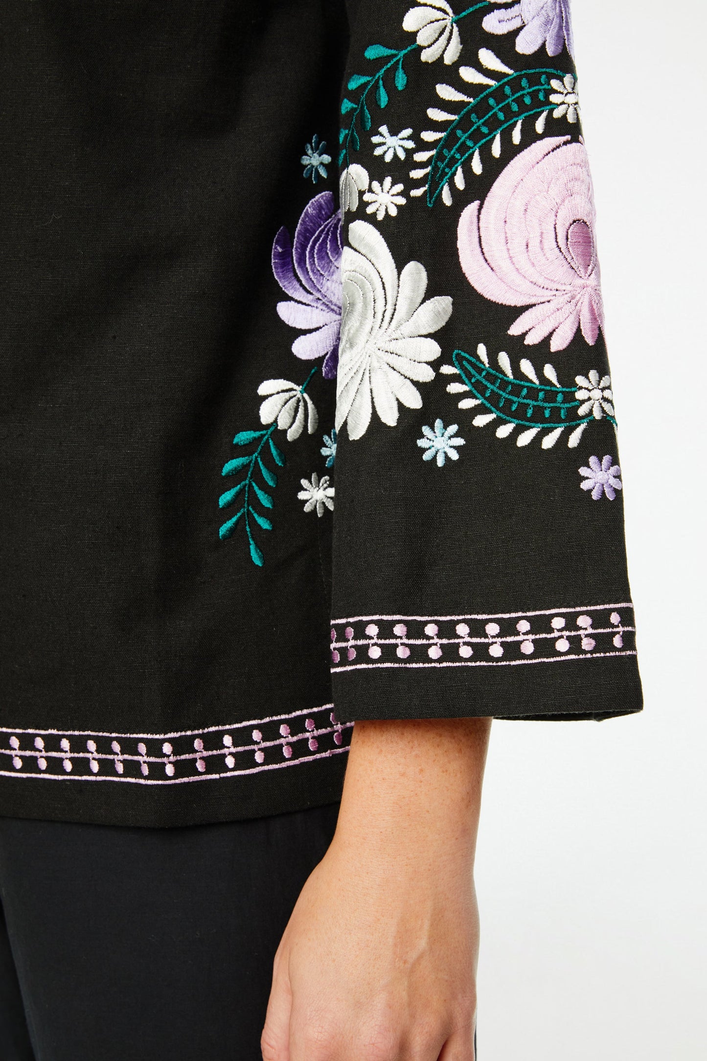 Roller Rabbit Lucena Embroidered Julia Top