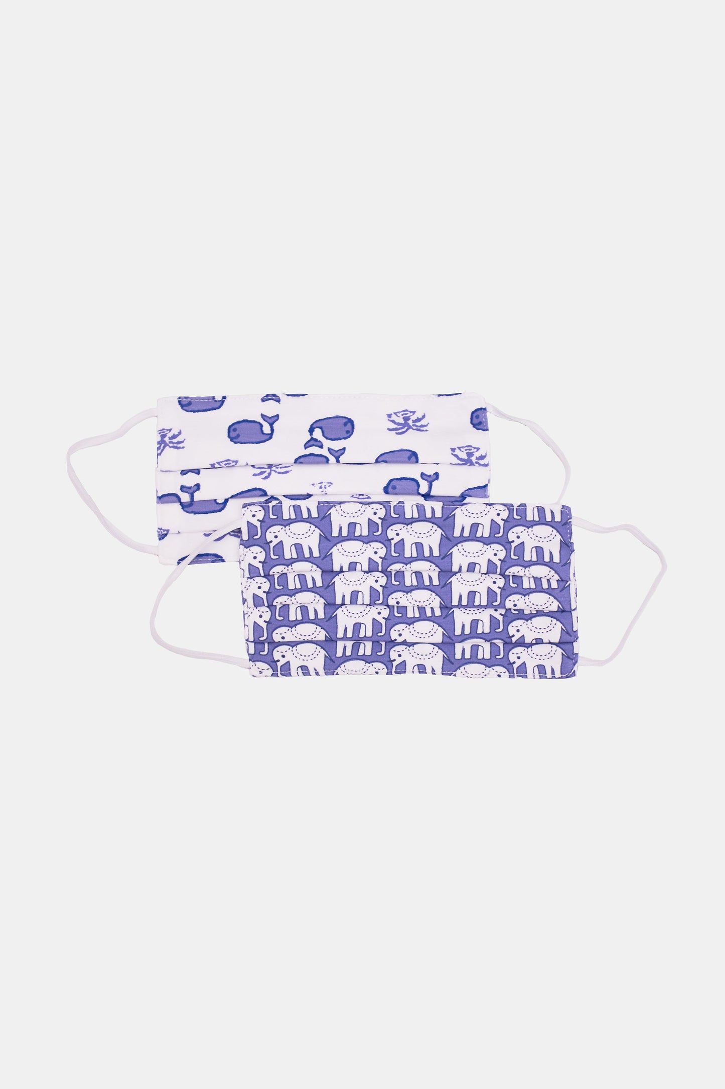 Roller Rabbit Moby the whale and Hathi the elephant mask set