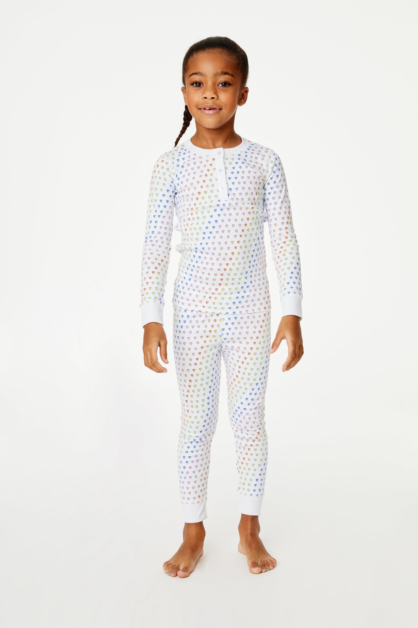 Roller Rabbit Rainbow Kids Disco Hearts Pajamas