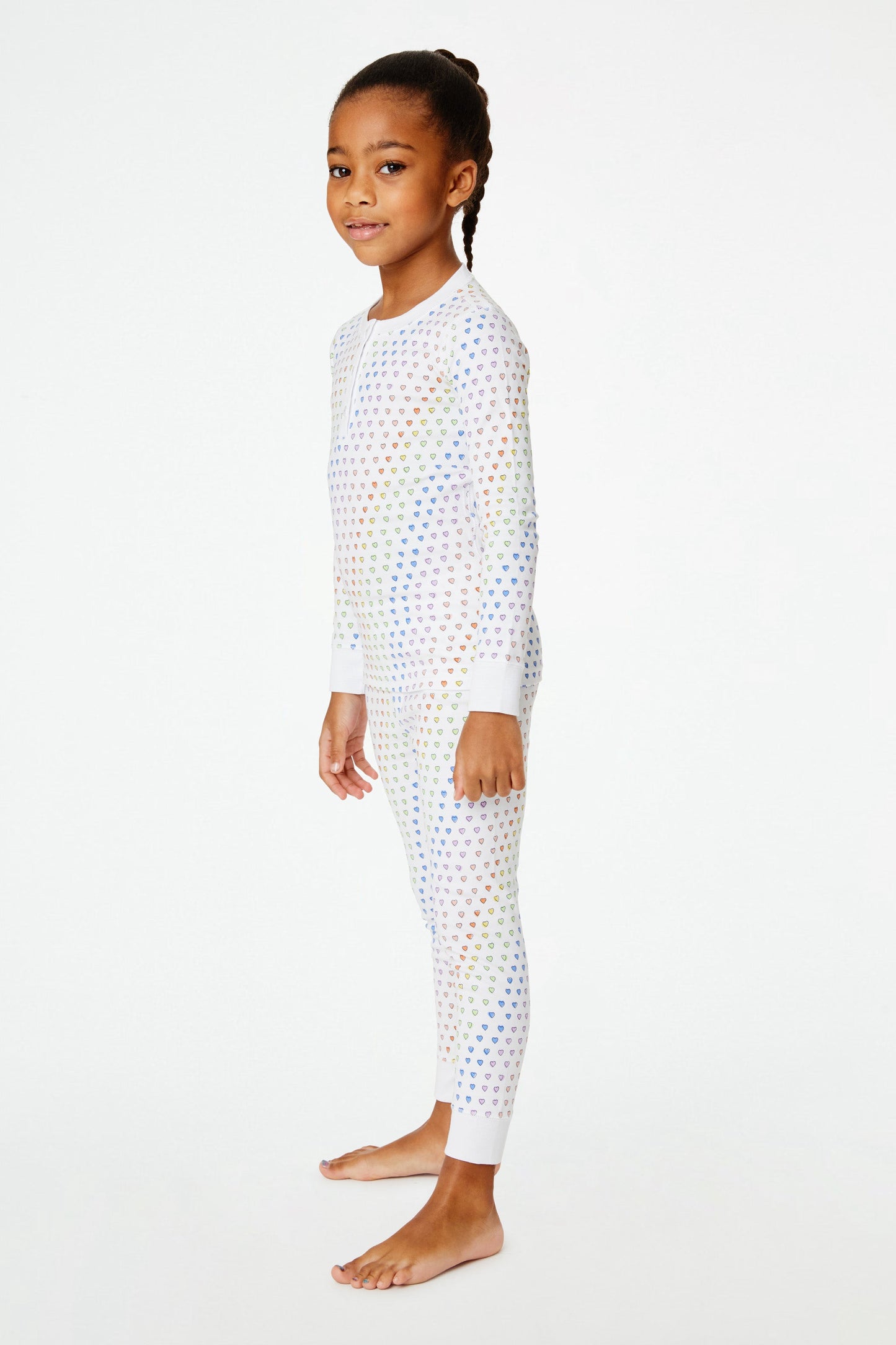 Roller Rabbit Rainbow Kids Disco Hearts Pajamas