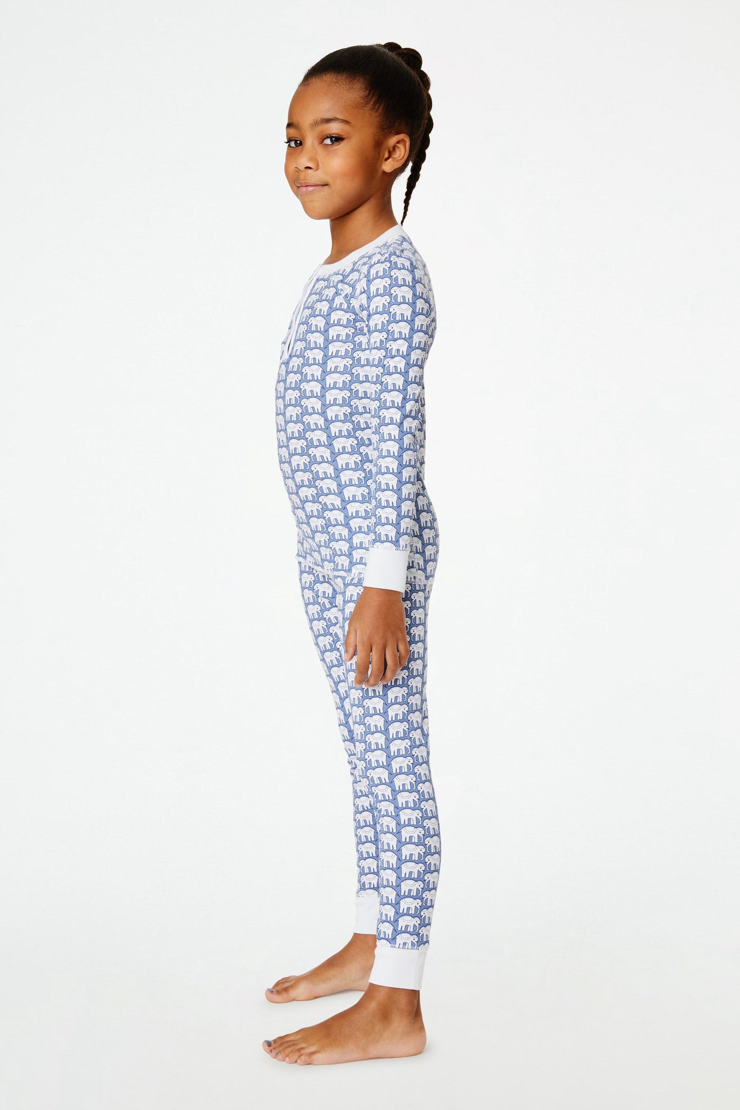 Roller Rabbit Blue Kids Hathi Pajamas