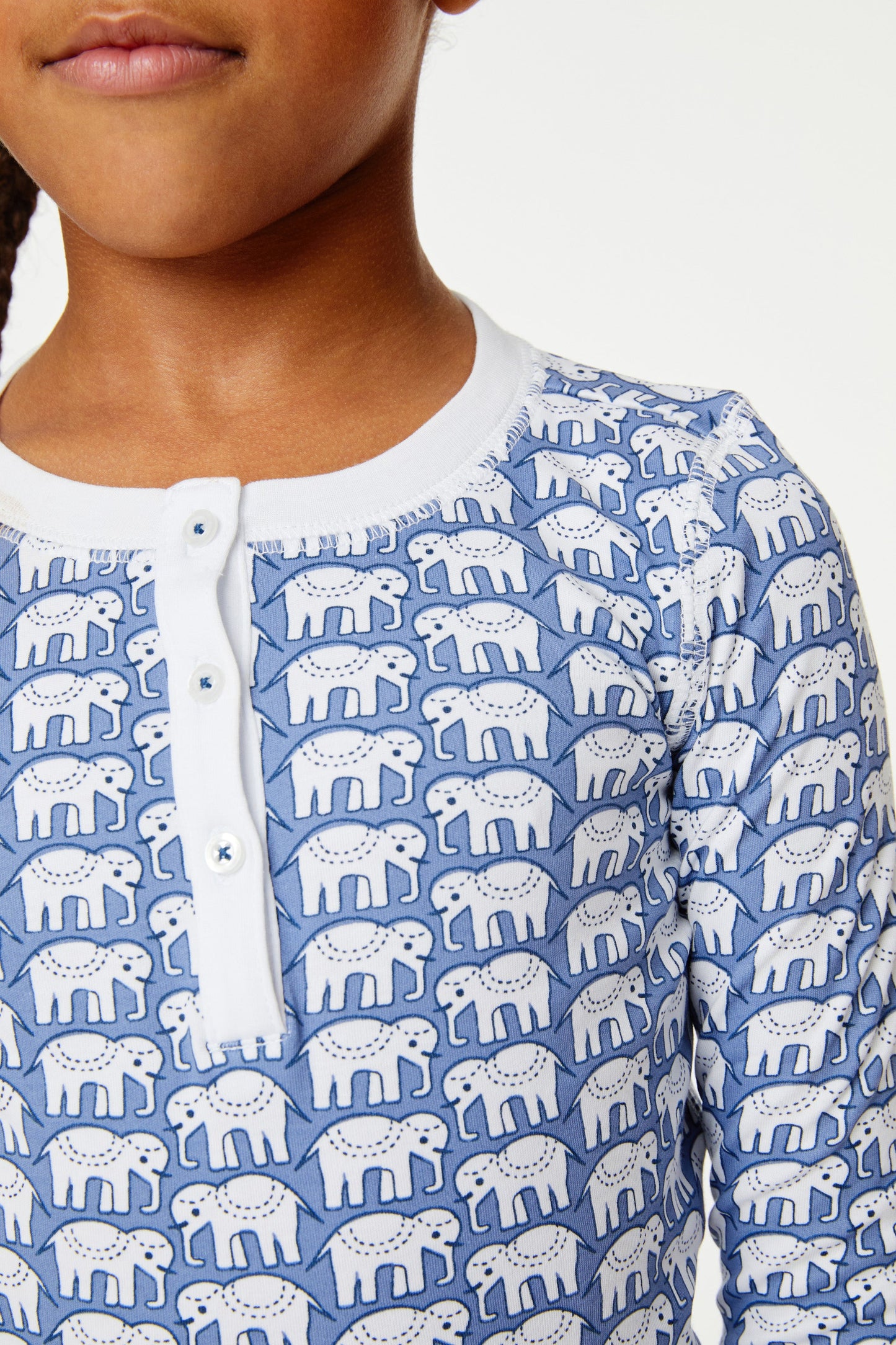 Roller Rabbit Blue Kids Hathi Pajamas