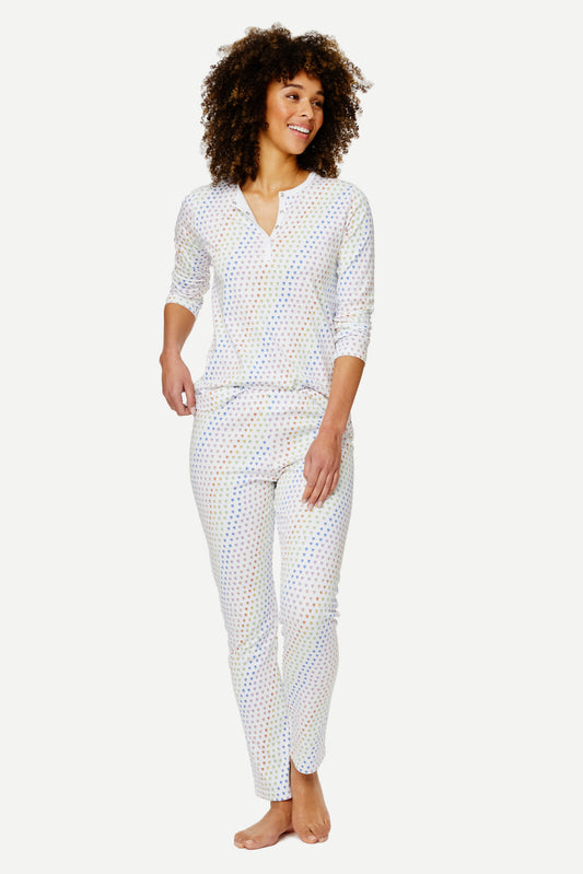 Roller Rabbit Rainbow Disco Hearts Pajamas