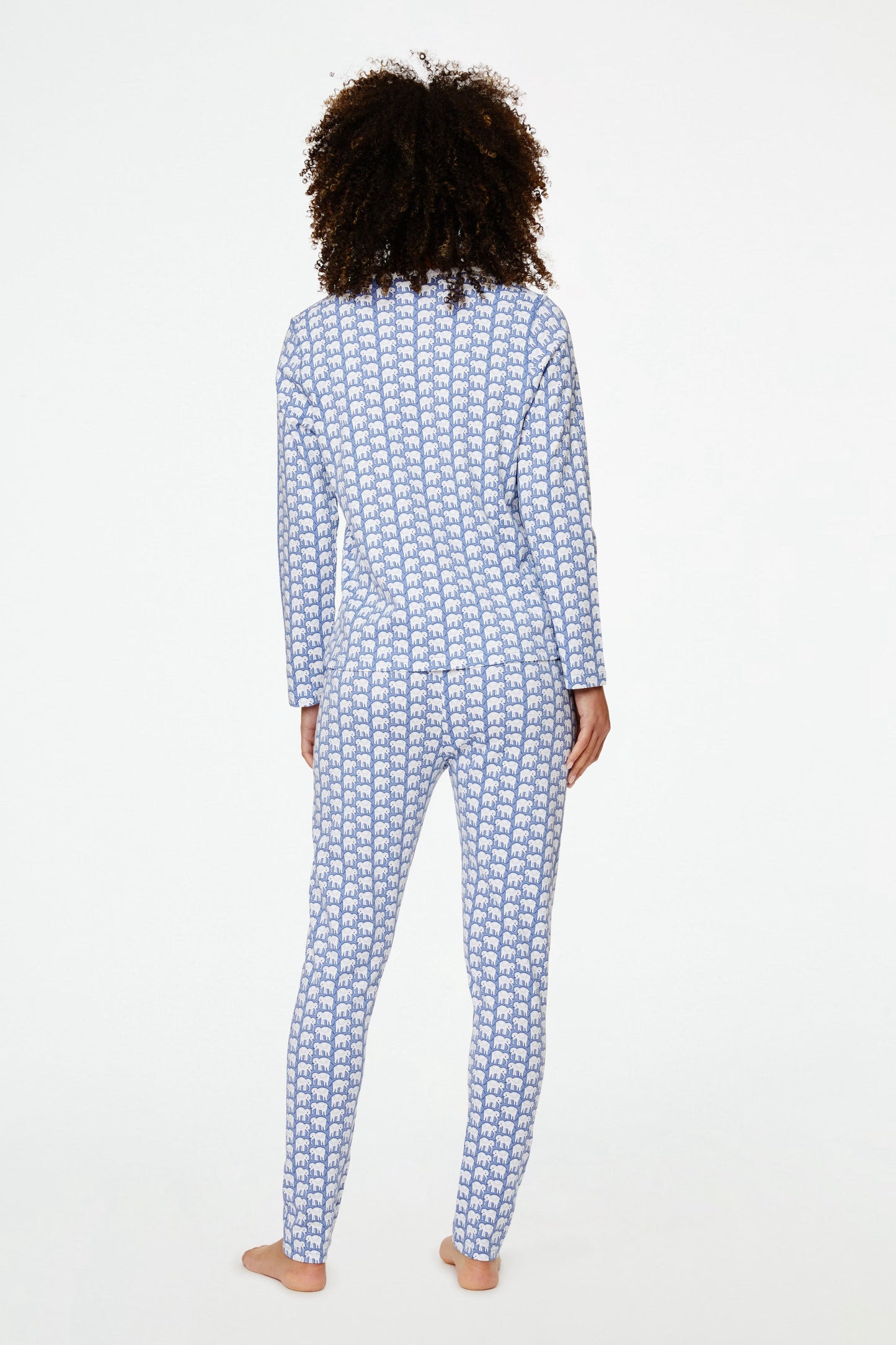Roller Rabbit Blue Hathi Pajamas