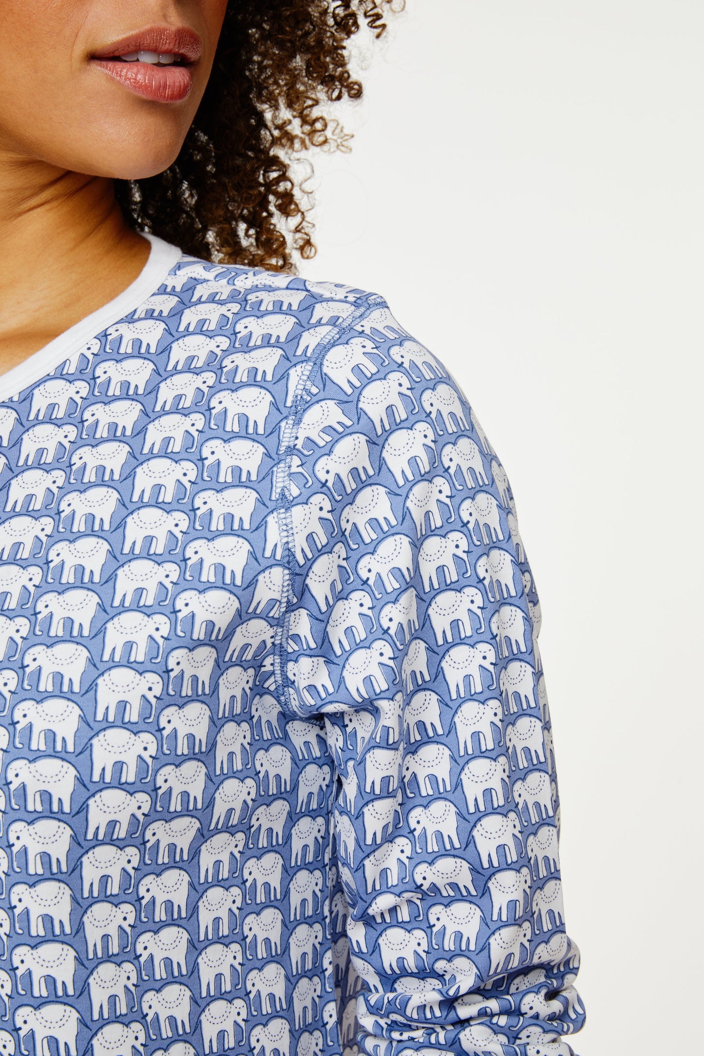 Roller Rabbit Blue Hathi Pajamas