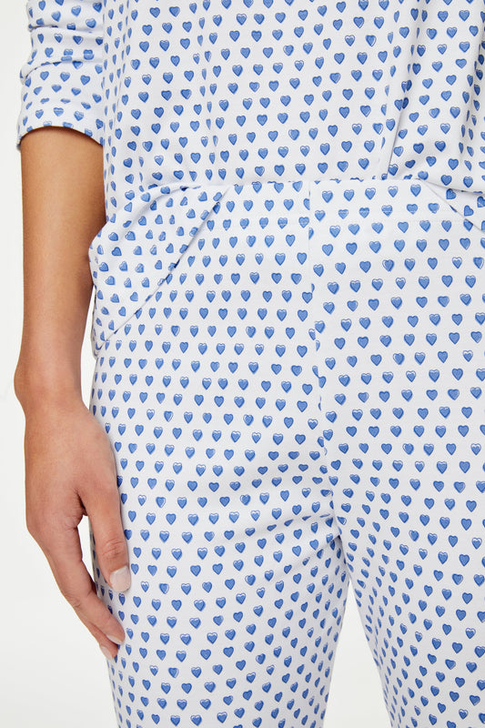 Roller Rabbit Blue Hearts Pajamas