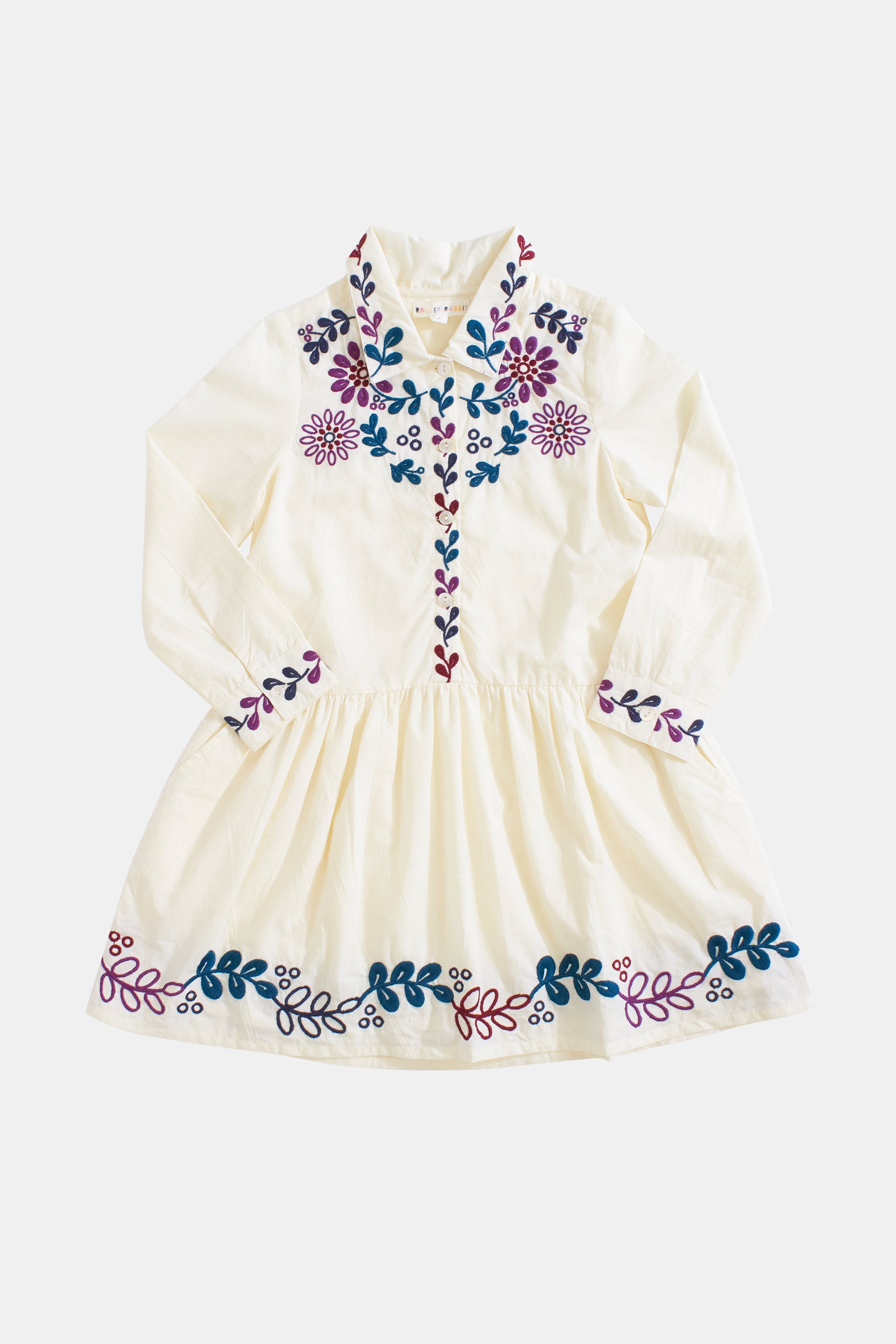 Column Embroidery Valonia Dress