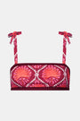 Roller Rabbit Burgundy Palm Fronds Oceana Bikini Top