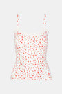 Roller Rabbit Orange Étoiles Pointelle Carmine Cami