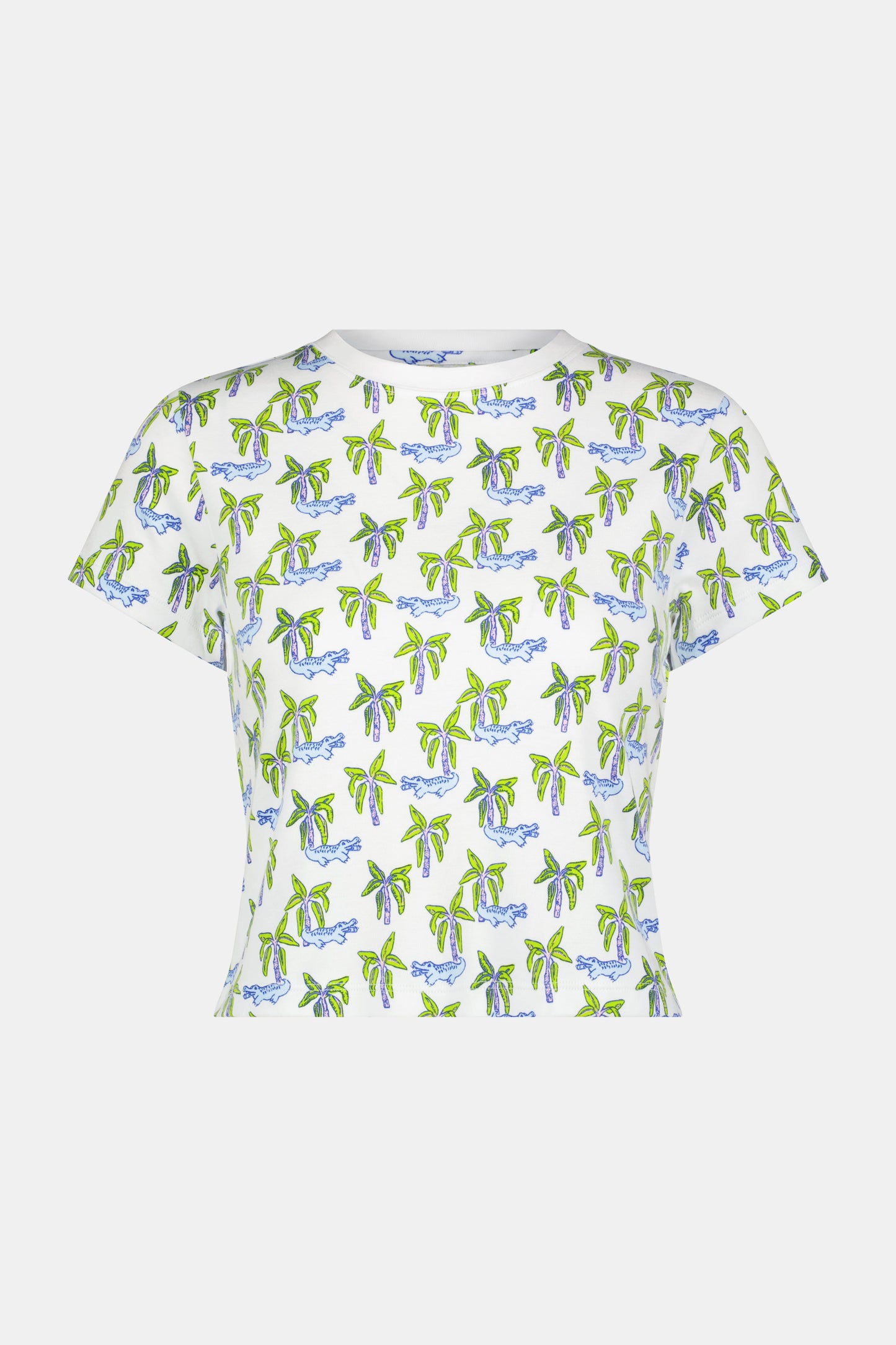 Roller Rabbit Blue Snappy Palms Baby Tee