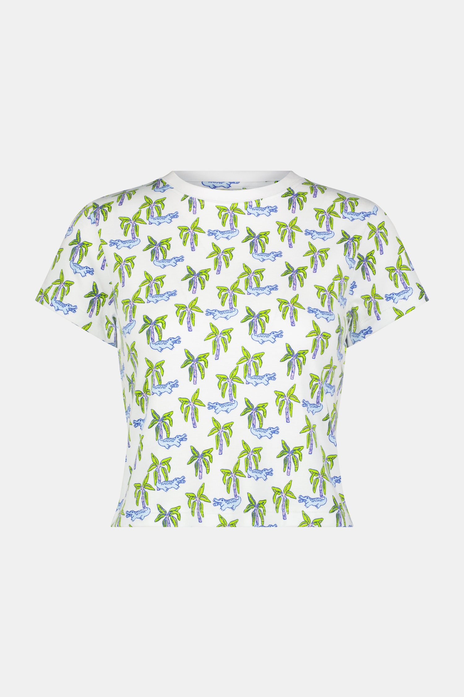 Roller Rabbit Blue Snappy Palms Baby Tee