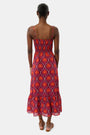 Roller Rabbit Burgundy Palm Fronds Briar Dress