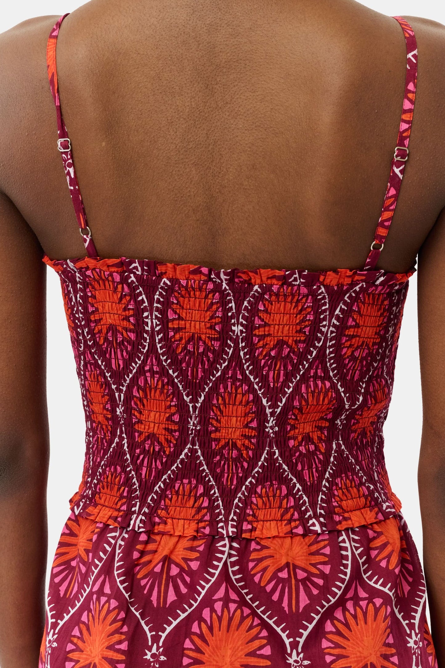 Roller Rabbit Burgundy Palm Fronds Briar Dress