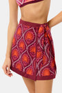 Roller Rabbit Burgundy Palm Fronds Marisol Wrap Pareo