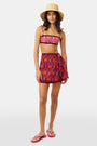 Roller Rabbit Burgundy Palm Fronds Marisol Wrap Pareo
