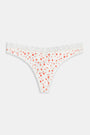 Roller Rabbit Orange Étoiles Pointelle Banks Thong