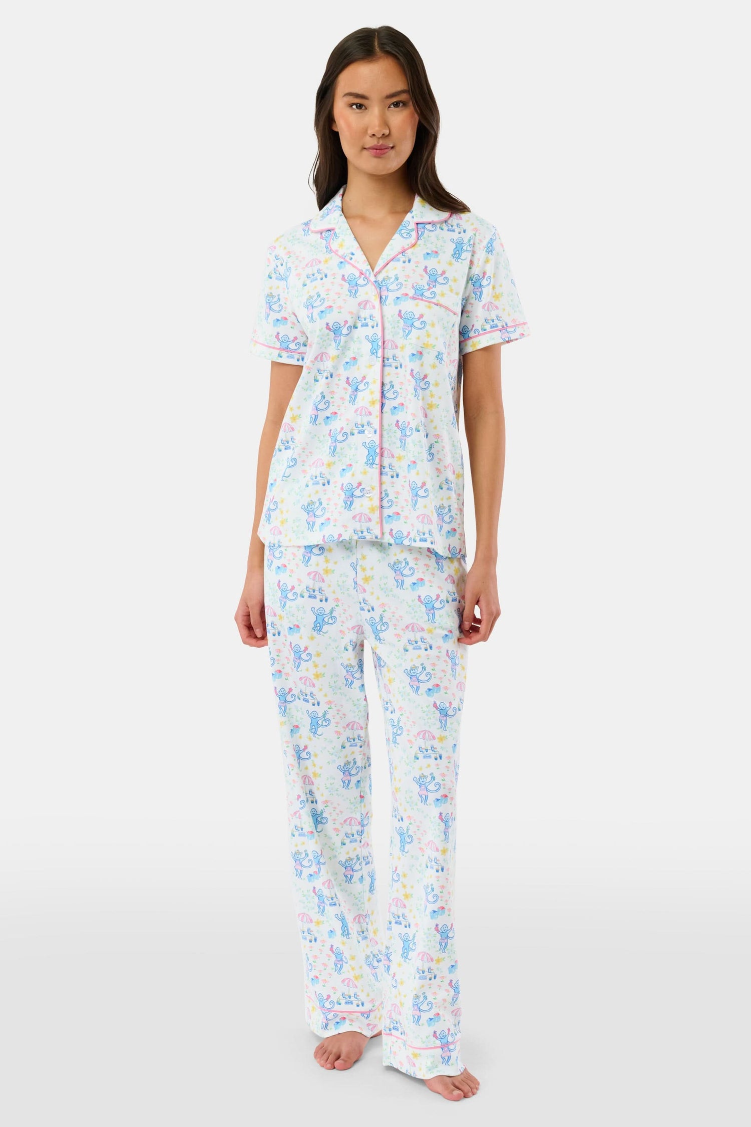 Roller Rabbit Green May Flowers Fiora Pajamas